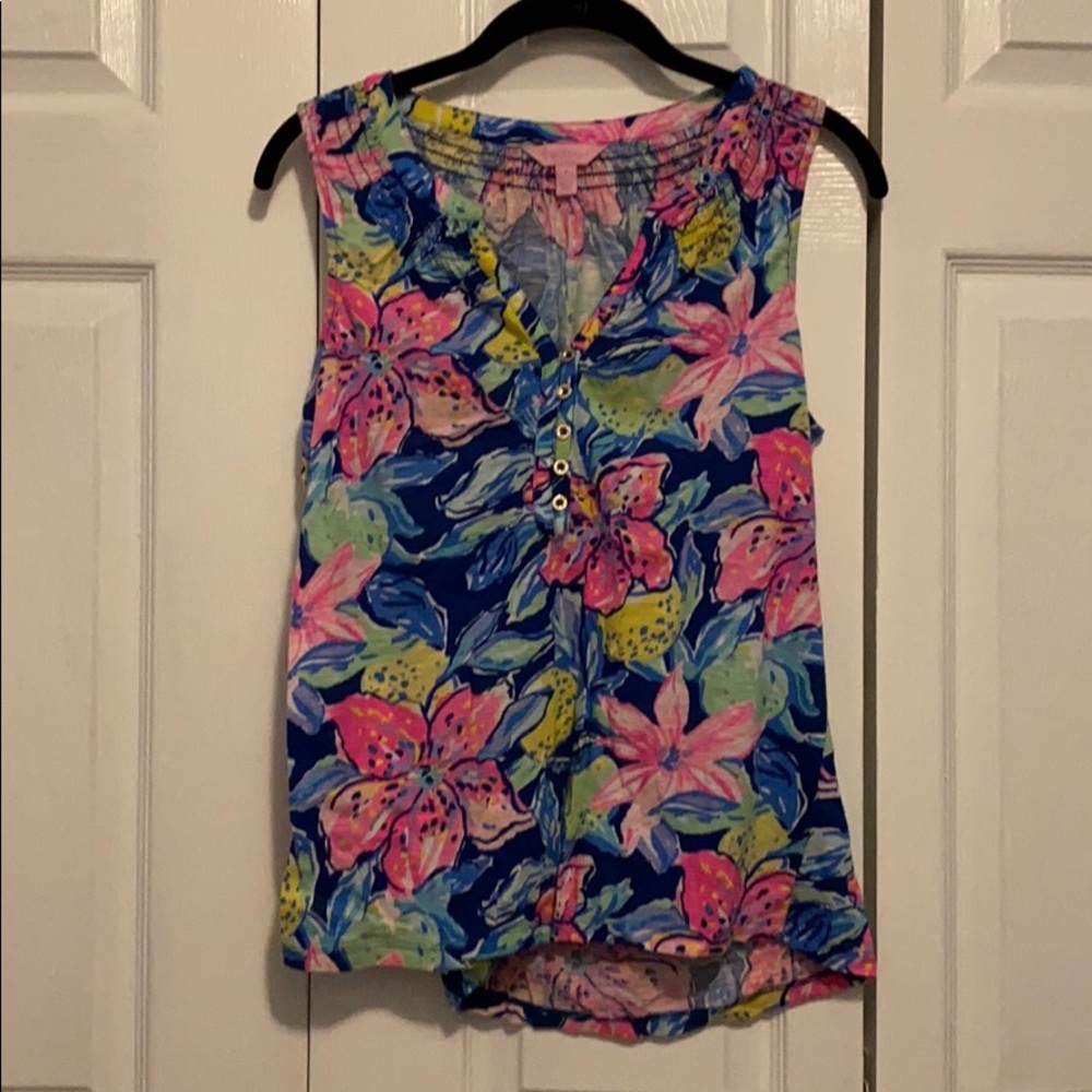 Lilly Pulitzer Henley Tank Top!